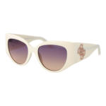 Guess Katzenaugen Sonnenbrille GU00202 5421Z in Weiß – 45° Seitenansicht