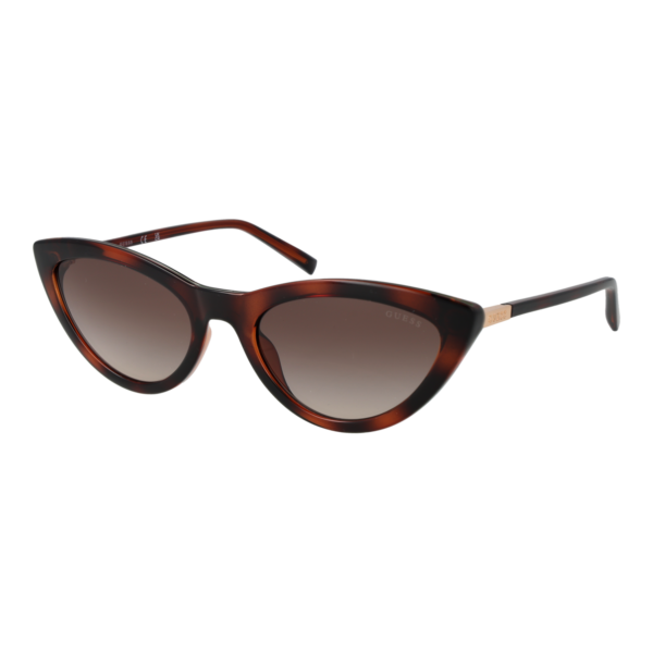 Guess Katzenaugen Sonnenbrille GU3053 5552F in Braun – 45° Seitenansicht