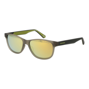 Skechers Rechteck Sonnenbrille SE00058 5397R in Gelb – 45° Seitenansicht
