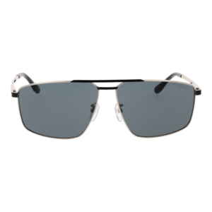 BMW Sonnenbrille BW0055-H 6216A – Frontansicht mit Titan Rahmen und Grau Gläsern