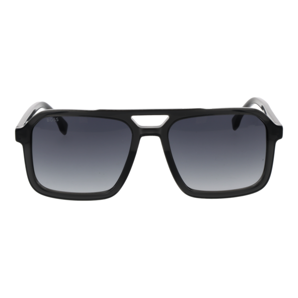 Boss Sonnenbrille BOSS 1894/S 56KB79O – Frontansicht mit Azetat Rahmen und Grau Gläsern