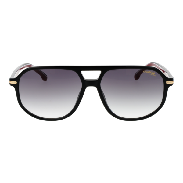 Carrera Sonnenbrille CARRERA 375/S 58OIT9O – Frontansicht mit Azetat Rahmen und Grau Gläsern