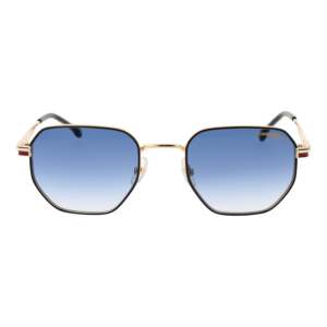 Carrera Sonnenbrille CARRERA 380/S 52W3J08 – Frontansicht mit Metall Rahmen und Blau Gläsern