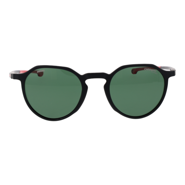 Carrera Ducati Sonnenbrille CARDUC 063/S 50003UC – Frontansicht mit Azetat Rahmen und Grün Gläsern
