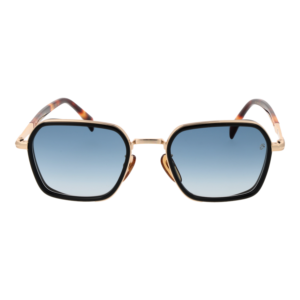 David Beckham Sonnenbrille DB 1194/G/S 53RHL1V – Frontansicht mit Metall Rahmen und Blau Gläsern