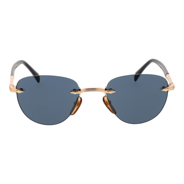 David Beckham Sonnenbrille DB 1224/S 51RHLIR – Frontansicht mit Metall Rahmen und Grau Gläsern