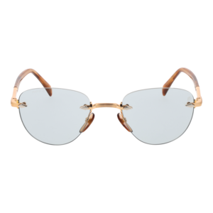 David Beckham Sonnenbrille DB 1224/S 51T5U8J – Frontansicht mit Metall Rahmen und Blau Gläsern