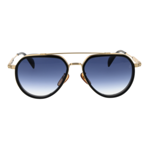 David Beckham Sonnenbrille DB 1226/G/S 57RHL84 – Frontansicht mit Metall Rahmen und Blau Gläsern