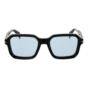 David Beckham Sonnenbrille DB 7147/S 52807QZ – Frontansicht mit Azetat Rahmen und Blau Gläsern