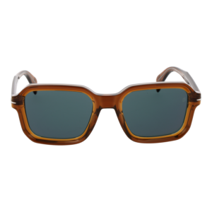 David Beckham Sonnenbrille DB 7147/S 52TXOMT – Frontansicht mit Azetat Rahmen und Grün Gläsern