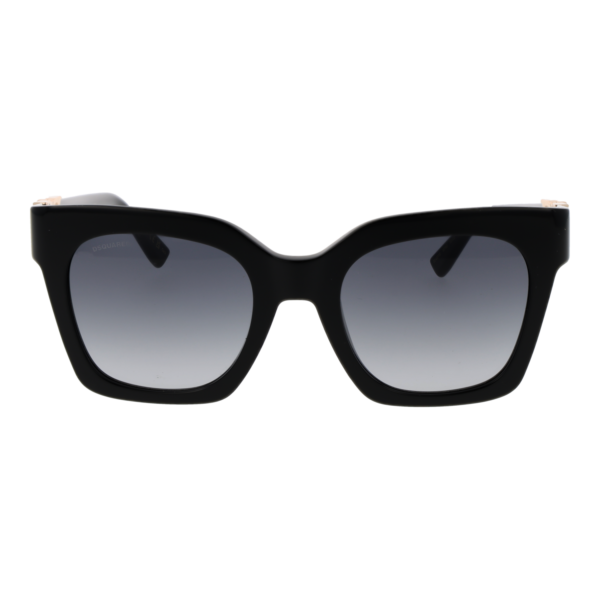 Dsquared2 Sonnenbrille D2 0207/S 528079O – Frontansicht mit Azetat Rahmen und Grau Gläsern