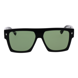 Dsquared2 Sonnenbrille ICON 0030/S 587ZJQT – Frontansicht mit Kunststoff Rahmen und Grün Gläsern