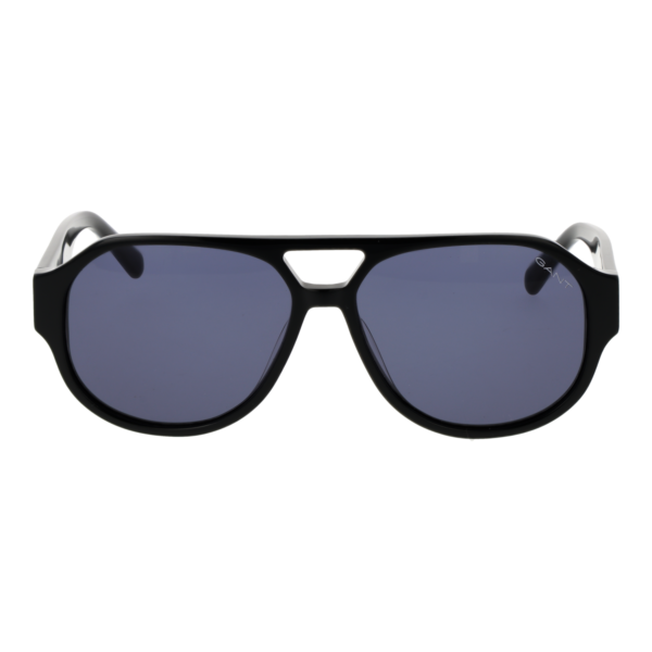 Gant Sonnenbrille GA00022 5801A – Frontansicht mit Azetat Rahmen und Blau Gläsern
