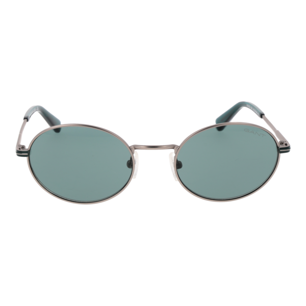 Gant Sonnenbrille GA00025 5115N – Frontansicht mit Metall Rahmen und Türkis Gläsern