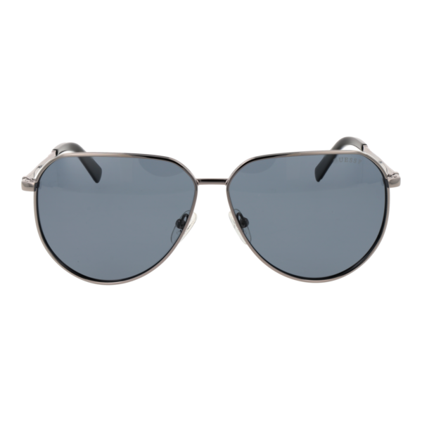 Guess Sonnenbrille GU00089 6208D – Frontansicht mit Metall Rahmen und Blau Gläsern