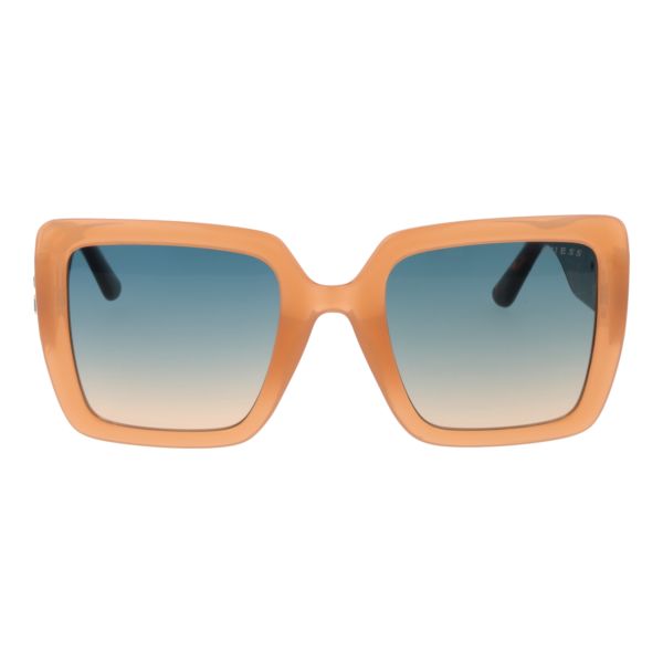 Guess Sonnenbrille GU00103 5257P – Frontansicht mit Kunststoff Rahmen und Türkis Gläsern