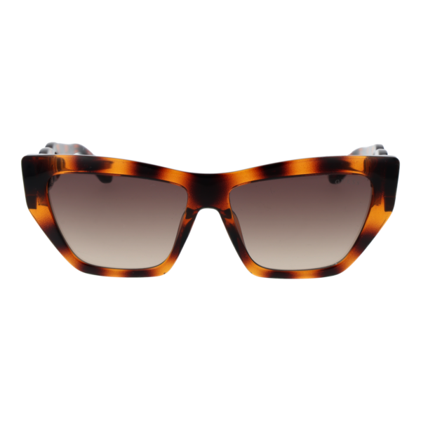 Guess Sonnenbrille GU00111 5652F – Frontansicht mit Kunststoff Rahmen und Grau Gläsern