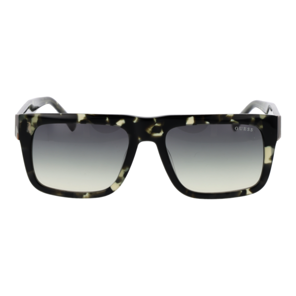 Guess Sonnenbrille GU00171 5498P – Frontansicht mit Azetat Rahmen und Grün Gläsern