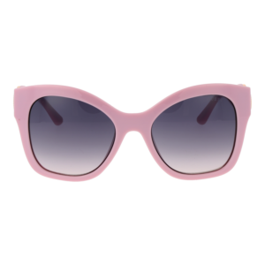 Guess Sonnenbrille GU00197 5578Z – Frontansicht mit Kunststoff Rahmen und Lila Gläsern
