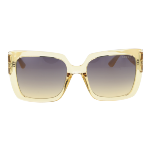 Guess Sonnenbrille GU00200 5339B – Frontansicht mit Kunststoff Rahmen und Grau Gläsern
