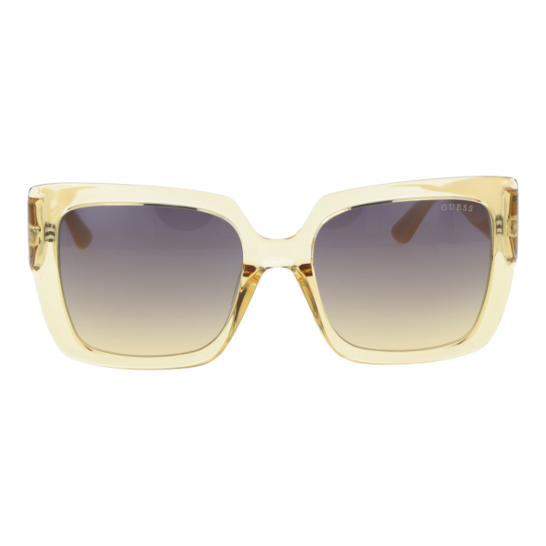 Guess Sonnenbrille GU00200 5339B – Frontansicht mit Kunststoff Rahmen und Grau Gläsern