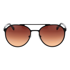Guess Sonnenbrille GU00211 5202F – Frontansicht mit Metall Rahmen und Braun Gläsern