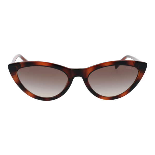 Guess Sonnenbrille GU3053 5552F – Frontansicht mit Kunststoff Rahmen und Braun Gläsern