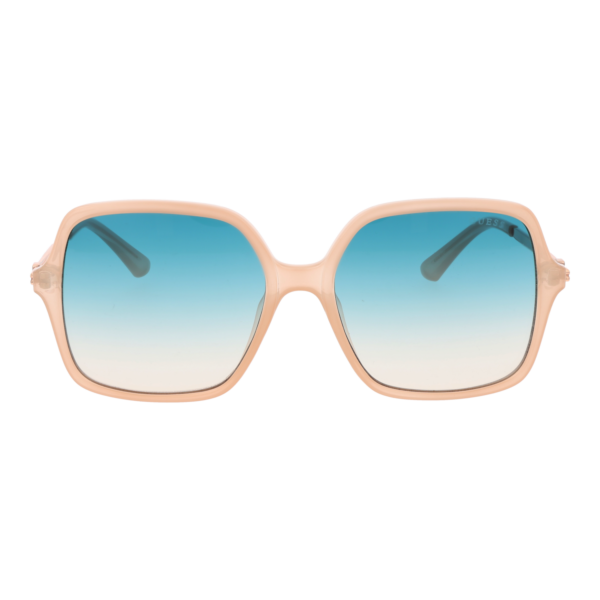 Guess Sonnenbrille GU7845 5757P – Frontansicht mit Azetat Rahmen und Türkis Gläsern
