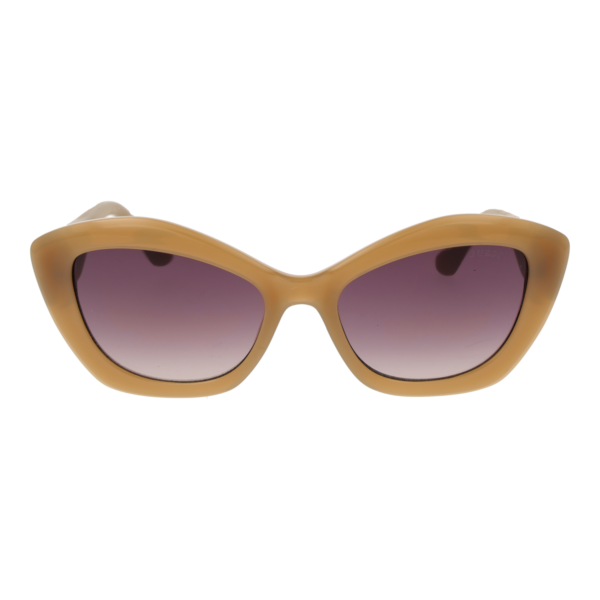 Guess Sonnenbrille GU7868 5457F – Frontansicht mit Kunststoff Rahmen und Lila Gläsern