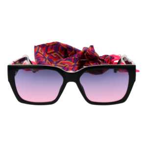 Guess Sonnenbrille GU7916 5574T – Frontansicht mit Kunststoff Rahmen und Rosa Gläsern