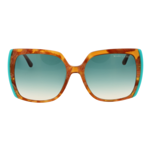 Marciano by Guess Sonnenbrille GM00005 5756P – Frontansicht mit Azetat Rahmen und Grün Gläsern