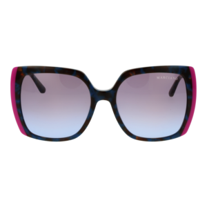Marciano by Guess Sonnenbrille GM00005 5792W – Frontansicht mit Azetat Rahmen und Lila Gläsern
