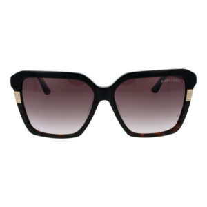 Marciano by Guess Sonnenbrille GM00009 5805B – Frontansicht mit Azetat Rahmen und Grau Gläsern