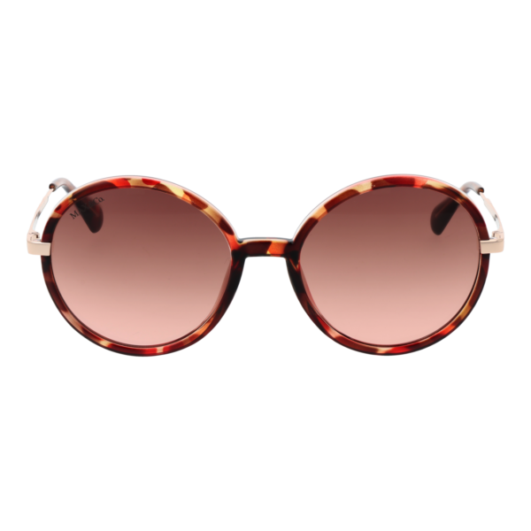 Max & Co Sonnenbrille MO0064 5555F – Frontansicht mit Kunststoff Rahmen und Rosa Gläsern