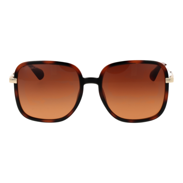 Max & Co Sonnenbrille MO0083 5652F – Frontansicht mit Kunststoff Rahmen und Braun Gläsern