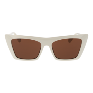 Max & Co Sonnenbrille MO0122 5425E – Frontansicht mit Kunststoff Rahmen und Braun Gläsern