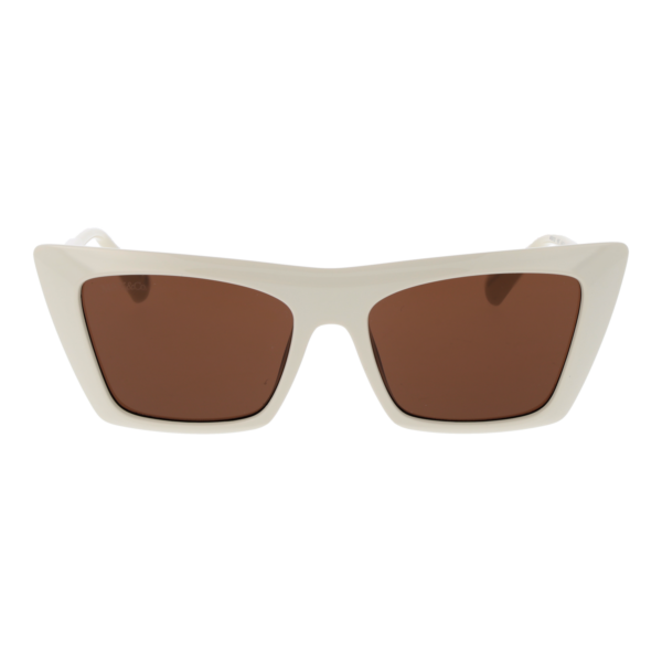 Max & Co Sonnenbrille MO0122 5425E – Frontansicht mit Kunststoff Rahmen und Braun Gläsern