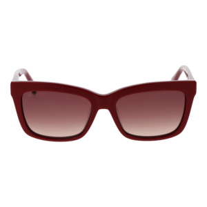 Max Mara Sonnenbrille MM0010 5545E – Frontansicht mit Azetat Rahmen und Braun Gläsern