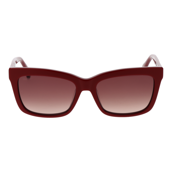 Max Mara Sonnenbrille MM0010 5545E – Frontansicht mit Azetat Rahmen und Braun Gläsern