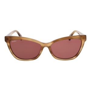 Max Mara Sonnenbrille MM0011 5847E – Frontansicht mit Azetat Rahmen und Pink Gläsern