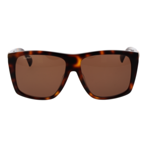 Max Mara Sonnenbrille MM0021 5852E – Frontansicht mit Azetat Rahmen und Braun Gläsern
