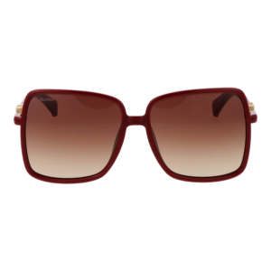 Max Mara Sonnenbrille MM0064-H 5866F – Frontansicht mit Kunststoff Rahmen und Braun Gläsern
