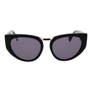 Max Mara Sonnenbrille MM0093 5401A – Frontansicht mit Azetat Rahmen und Grau Gläsern