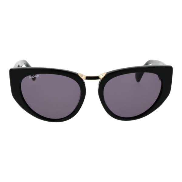 Max Mara Sonnenbrille MM0093 5401A – Frontansicht mit Azetat Rahmen und Grau Gläsern