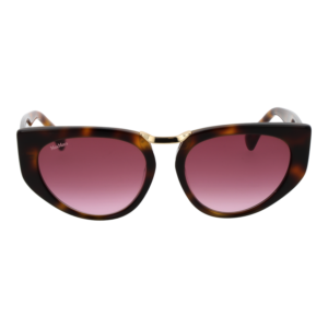 Max Mara Sonnenbrille MM0093 5452F – Frontansicht mit Azetat Rahmen und Rosa Gläsern