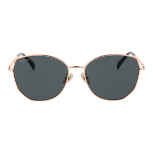 Max Mara Sonnenbrille MM0114-K 5832A – Frontansicht mit Metall Rahmen und Grau Gläsern