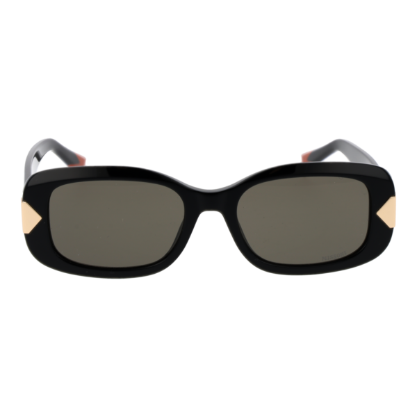 Missoni Sonnenbrille MIS 0285/S 52807IR – Frontansicht mit Azetat Rahmen und Grau Gläsern