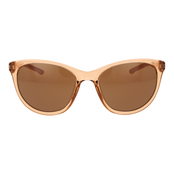 Nike Sonnenbrille DJ0800 55296 – Frontansicht mit Kunststoff Rahmen und Braun Gläsern