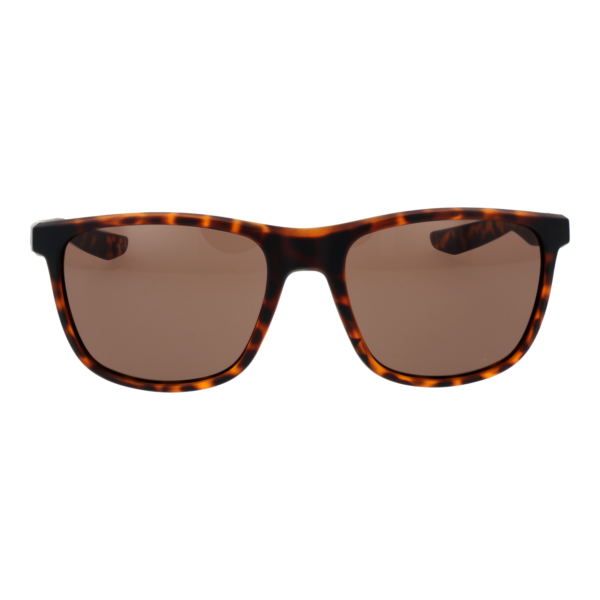 Nike Sonnenbrille DV2155 57202 – Frontansicht mit Kunststoff Rahmen und Braun Gläsern