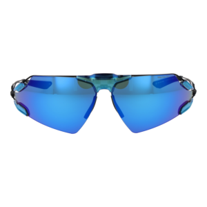 Nike Sonnenbrille DV6954 76410 – Frontansicht mit Titan Rahmen und Blau Gläsern